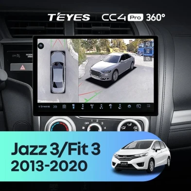 Штатная магнитола Teyes CC4 Pro 8/128 Honda Fit 3 GP GK (2013-2020) Тип-A (13")