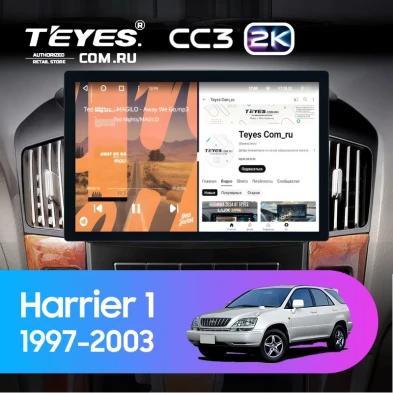 Штатная магнитола Teyes CC3 2K 4/64 Toyota Harrier 1 (XU10) (1997-2003) F2 (11")