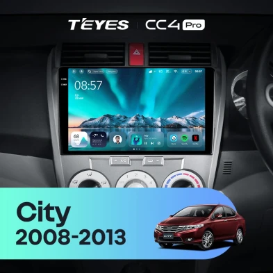 Штатная магнитола Teyes CC4 Pro 8/128 Honda City (2008-2013)