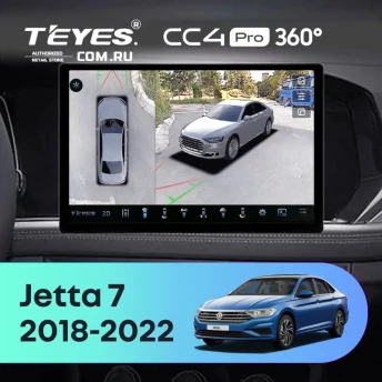 Штатная магнитола Teyes CC4 Pro 360 12/256 Volkswagen Jetta 7 (2018-2022) (13")