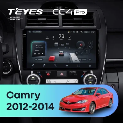 Штатная магнитола Teyes CC4 Pro 8/128 Toyota Camry 7 XV 50 55 (2012-2014) Америка