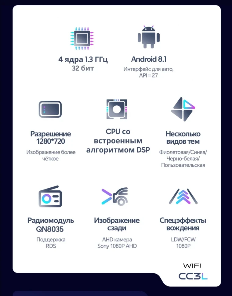 Штатная магнитола Teyes CC3L WiFi 2/32 Toyota Probox (2014-2026)