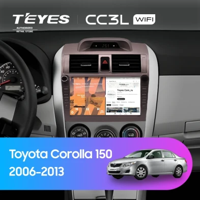 Штатная магнитола Teyes CC3L WiFi 2/32 Toyota Corolla 150 (2006-2013) F2 с кнопками