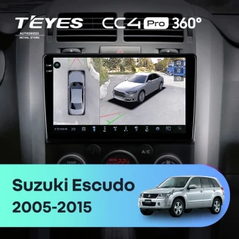 Штатная магнитола Teyes CC4 Pro 360 8/128 Suzuki Escudo (2005-2015)
