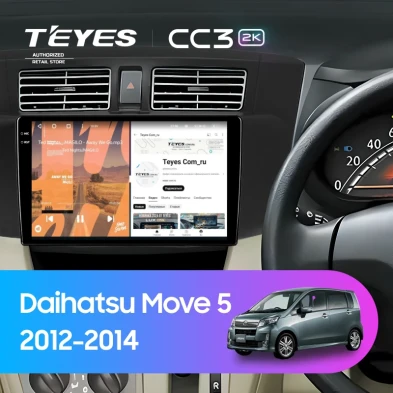 Штатная магнитола Teyes CC3 2K 4/64 Daihatsu Move 5 (2012-2014)
