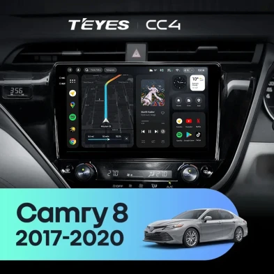 Штатная магнитола Teyes CC4 6/64 Toyota Camry 8 XV 70 (2017-2020) Правый руль