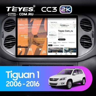Штатная магнитола Teyes CC3 2K 6/128 Volkswagen Touran 1 (2003-2010) (13")