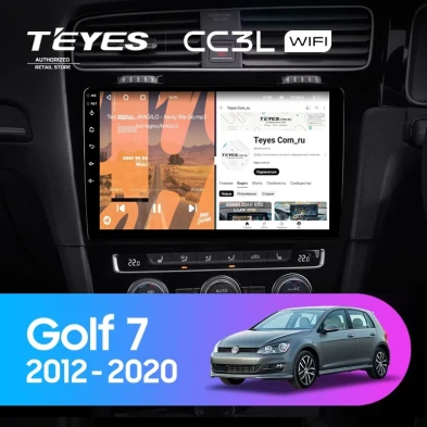 Штатная магнитола Teyes CC3L WiFi 2/32 Volkswagen Golf 7 MK7 (2012-2020) Правый руль