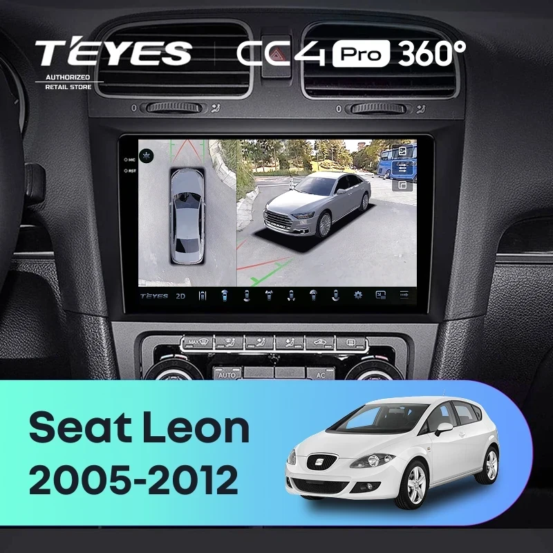 Штатная магнитола Teyes CC4 Pro 360 12/256 Seat Leon (2005-2012)