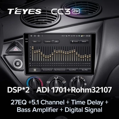 Штатная магнитола Teyes CC3 2K 4/64 Ford Focus 1 (1998-2005)