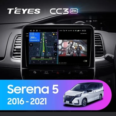 Штатная магнитола Teyes CC3 2K 4/64 Nissan Serena 5 V C27 (2016-2021) F1 Правый руль