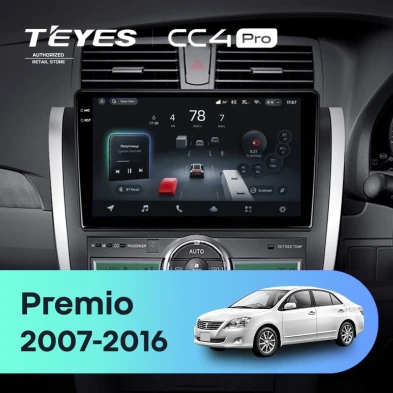 Штатная магнитола Teyes CC4 Pro 8/128 Toyota Premio (T260) (2007-2016) Правый руль