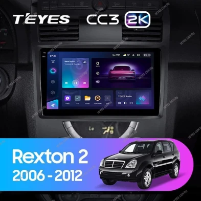Штатная магнитола Teyes CC3 2K 4/32 SsangYong Rexton Y250 2 (2006-2012)