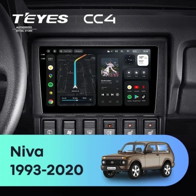 Штатная магнитола Teyes CC4 6/64 LADA Niva (1993-2020)
