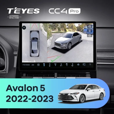 Штатная магнитола Teyes CC4 Pro 360 12/256 Toyota Avalon V XX50 (2022-2023) (13")