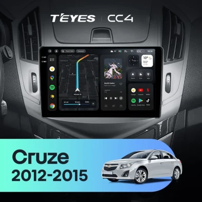 Штатная магнитола Teyes CC4 8/128 Chevrolet Cruze J300 J308 (2012-2015) F1