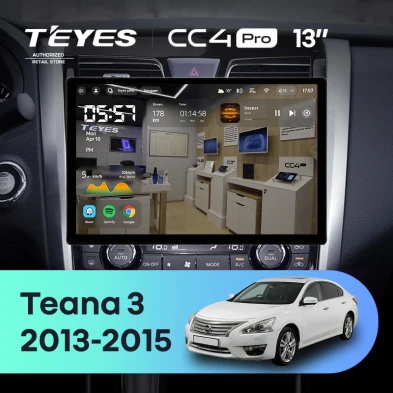 Штатная магнитола Teyes CC4 Pro 8/128 Nissan Teana J33 (2013-2015) Тип-C (13")