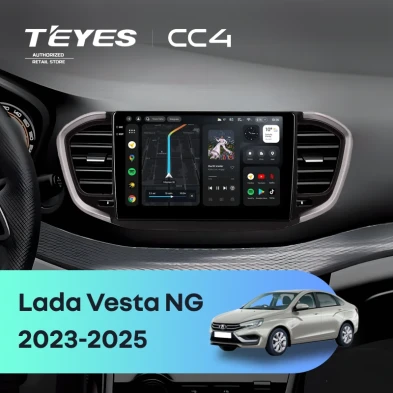 Штатная магнитола Teyes CC4 8/128 Lada Vesta NG (2023-2026) Тип-A (черно-серая)