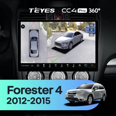 Штатная магнитола Teyes CC4 Pro 360 8/128 Subaru Forester 4 SJ (2012-2015) Тип-A (13")