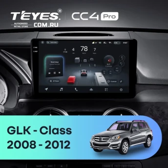 Штатная магнитола Teyes CC4 Pro 12/256 Mercedes-Benz GLK-Class X204 (NTG 4.0) (2008-2012)