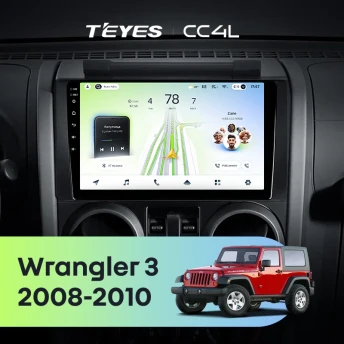 Штатная магнитола Teyes CC4L 6/64 Jeep Wrangler 3 JK (2008-2010) F1