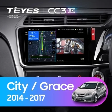 Штатная магнитола Teyes CC3 2K 6/128 Honda Grace (2014-2017) Тип-B Правый руль
