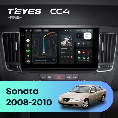 Штатная магнитола Teyes CC4 8/128 Hyundai Sonata NF (2008-2010) F2