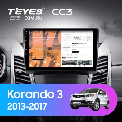 Штатная магнитола Teyes CC3 4/32 SsangYong Korando 3 (2013-2017) (0din)