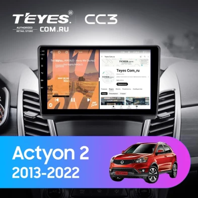 Штатная магнитола Teyes CC3 4/32 SsangYong Actyon 2 (2013-2022) (0din)