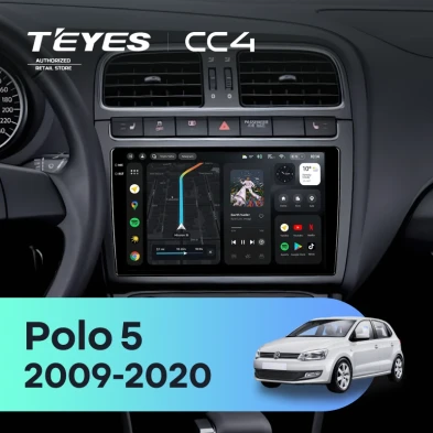 Штатная магнитола Teyes CC4 6/64 Volkswagen Polo 5 (2009-2020) (матовая)