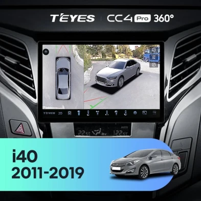 Штатная магнитола Teyes CC4 Pro 360 12/256 Hyundai i40 (2011-2019) (11")