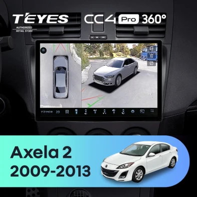 Штатная магнитола Teyes CC4 Pro 360 8/128 Mazda Axela 2 (2009-2013) (11")