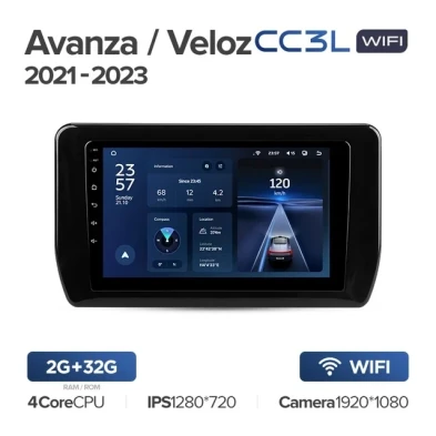 Штатная магнитола Teyes CC3L WiFi 2/32 Toyota Avanza Veloz (2021-2023)