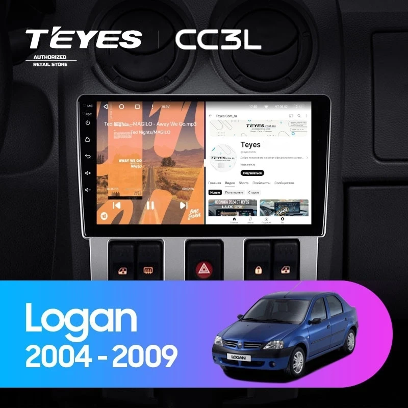Штатная магнитола Teyes CC3L 4/32 Renault Logan 1 (2004-2009)