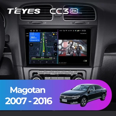 Штатная магнитола Teyes CC3 2K 6/128 Volkswagen Magotan (2007-2016)