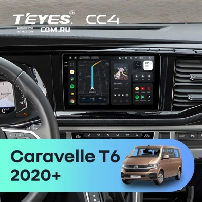 Штатная магнитола Teyes CC4 8/128 Volkswagen Caravelle T6 2020+