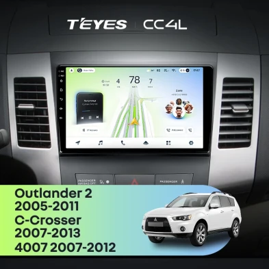 Штатная магнитола Teyes CC4L 6/64 Citroen C-Crosser 1 (2007-2013) Тип-B