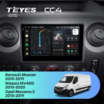 Штатная магнитола Teyes CC4 6/64 Renault Master (2010-2019) F1