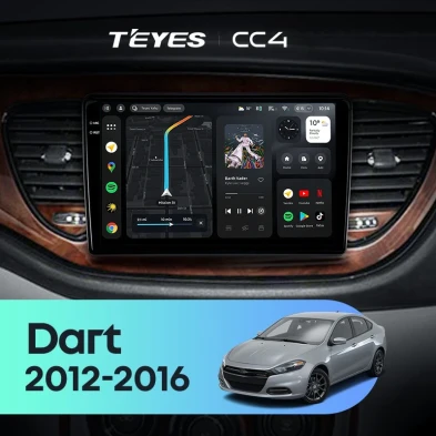 Штатная магнитола Teyes CC4 8/128 Dodge Dart (2012-2016)