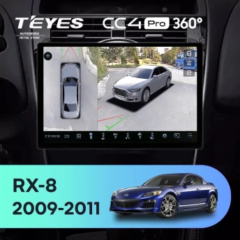 Штатная магнитола Teyes CC4 Pro 360 12/256 Mazda RX-8 SE (2009-2011) (13")