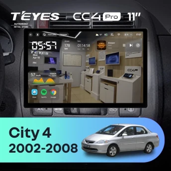 Штатная магнитола Teyes CC4 Pro 12/256 Honda City 4 (2002-2008) (11")