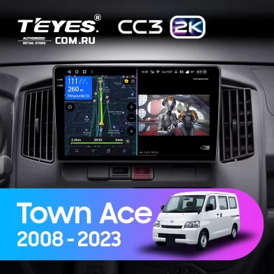 Штатная магнитола Teyes CC3 2K 360 6/128 Toyota Town Ace (2008-2023)