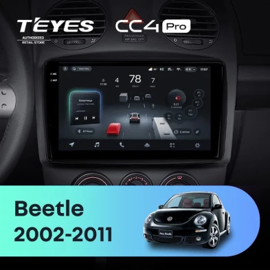 Штатная магнитола Teyes CC4 Pro 12/256 Volkswagen Beetle A4 (2002-2011)