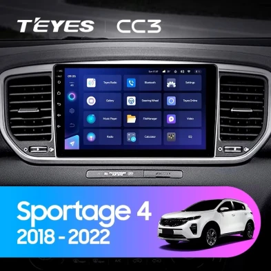 Штатная магнитола Teyes CC3 4/32 Kia Sportage 4 QL (2018-2022) Тип-B