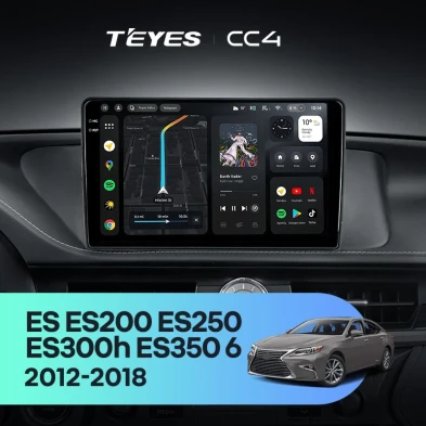 Штатная магнитола Teyes CC4 8/128 Lexus ES ES200 ES250 ES300h ES350 XV60 VI (2012-2018) Тип-B