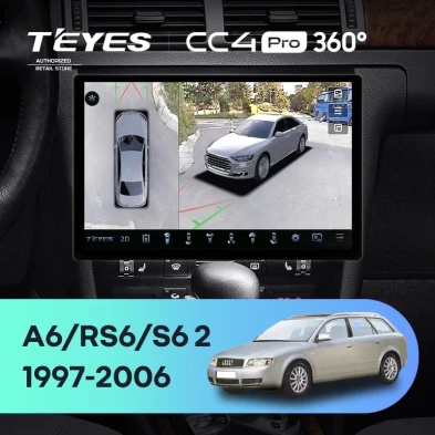 Штатная магнитола Teyes CC4 Pro 360 8/128 Audi S6 2 (1999-2004) (13")