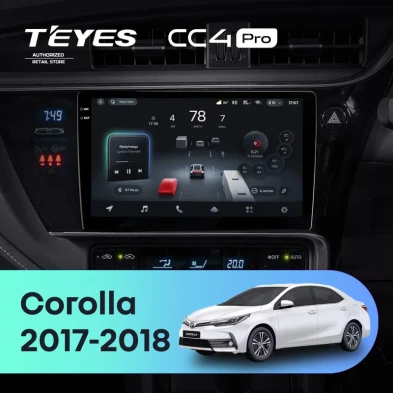 Штатная магнитола Teyes CC4 Pro 12/256 Toyota Corolla (2017-2018) Тип-B