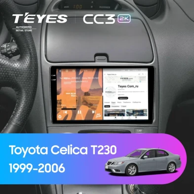 Штатная магнитола Teyes CC3 2K 4/32 Toyota Celica T230 (1999-2006)