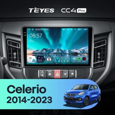 Штатная магнитола Teyes CC4 Pro 8/128 Suzuki Celerio (2014-2023)