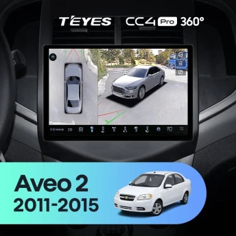 Штатная магнитола Teyes CC4 Pro 360 8/128 Chevrolet Aveo 2 (2011-2015) (11")